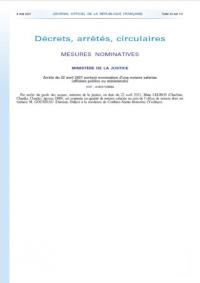 Nomination de Maître Charlène DHIF en qualité de notaire au sein de l'étude